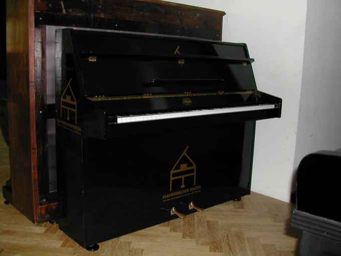 upright piano on rental in Watzek's piano manufacture